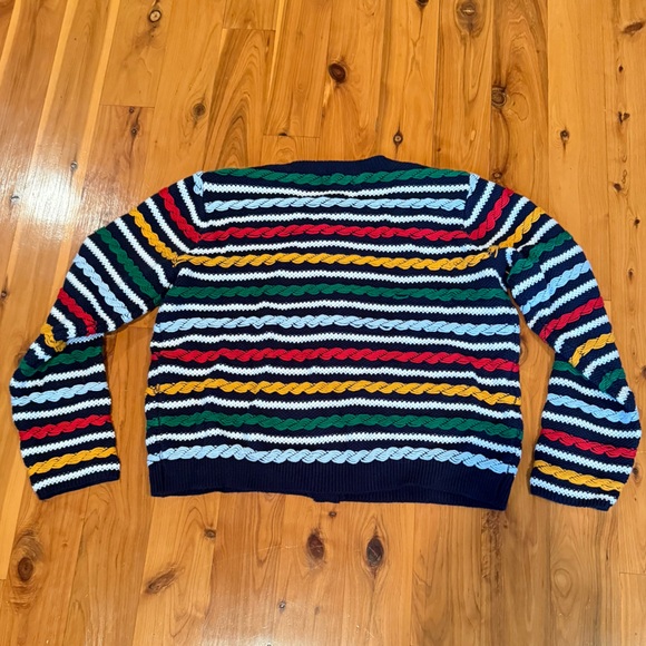 NEW❤️💙La Ligne x Target Multicolor Textured Striped Cardigan Sweater Medium - Picture 9 of 11